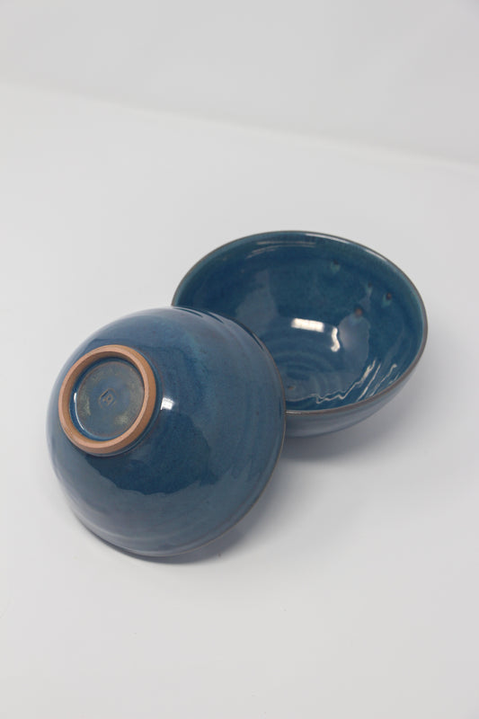 Pair of Small Bowls, Cobaltic Sea
