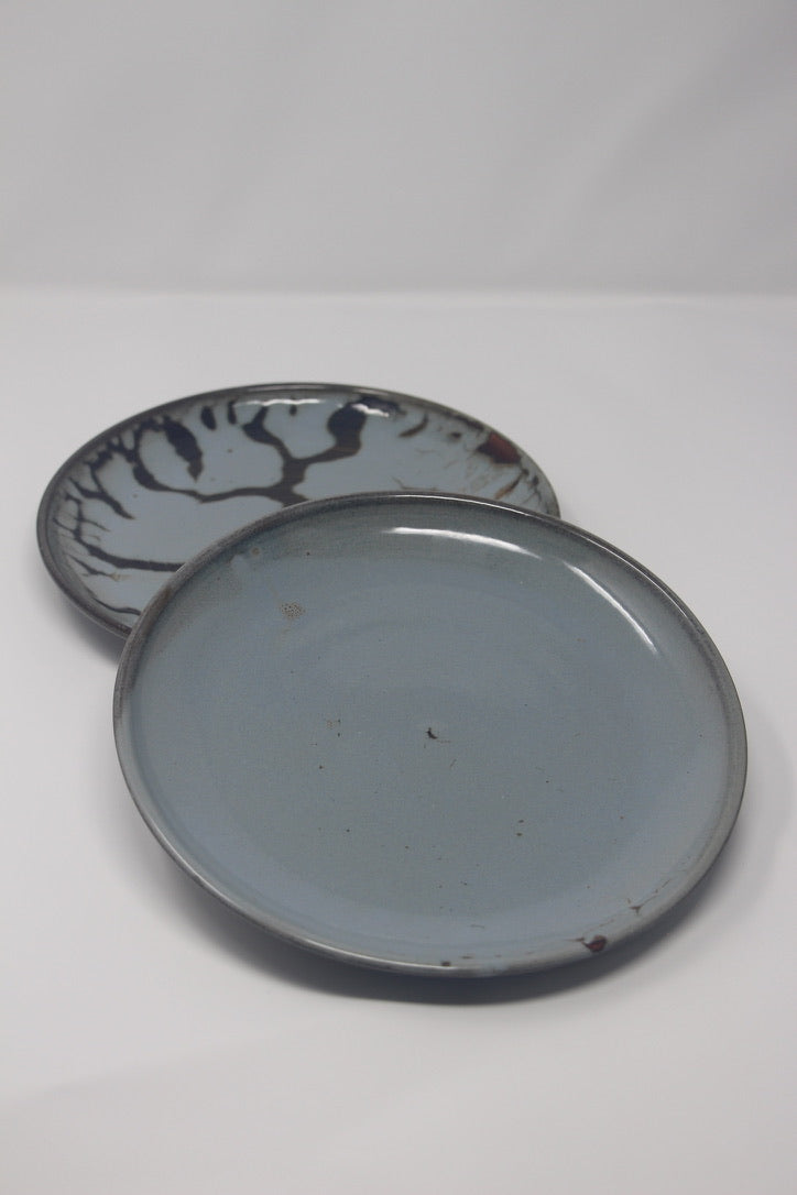 Side Plate, Rosie's Red & Light Blue