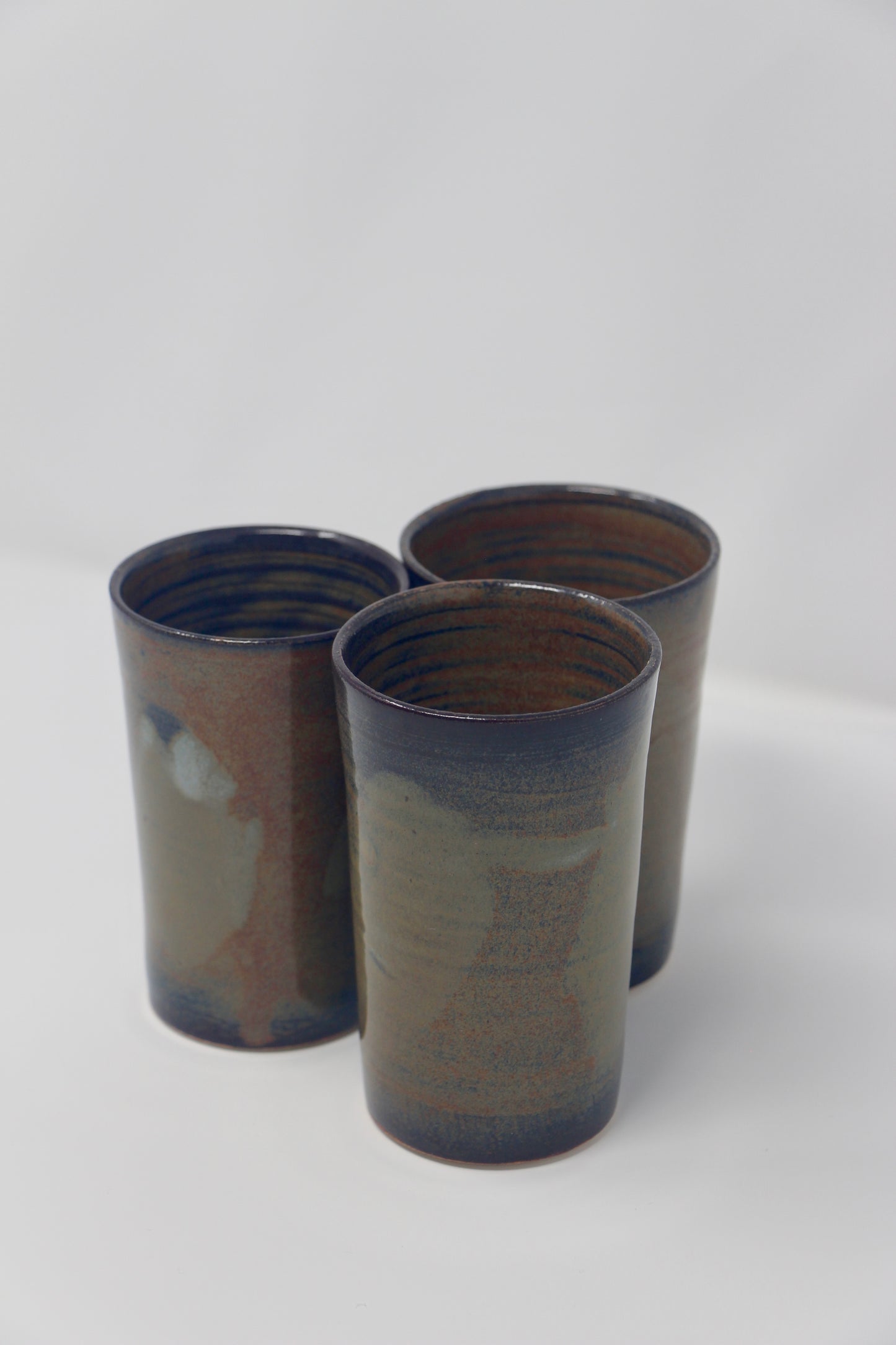 Set of Cups, Rosie's Red & Speckled Blue