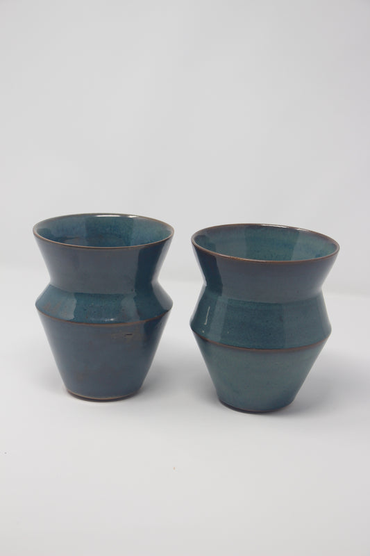 Pair of Small Vases, Coppernican Sky