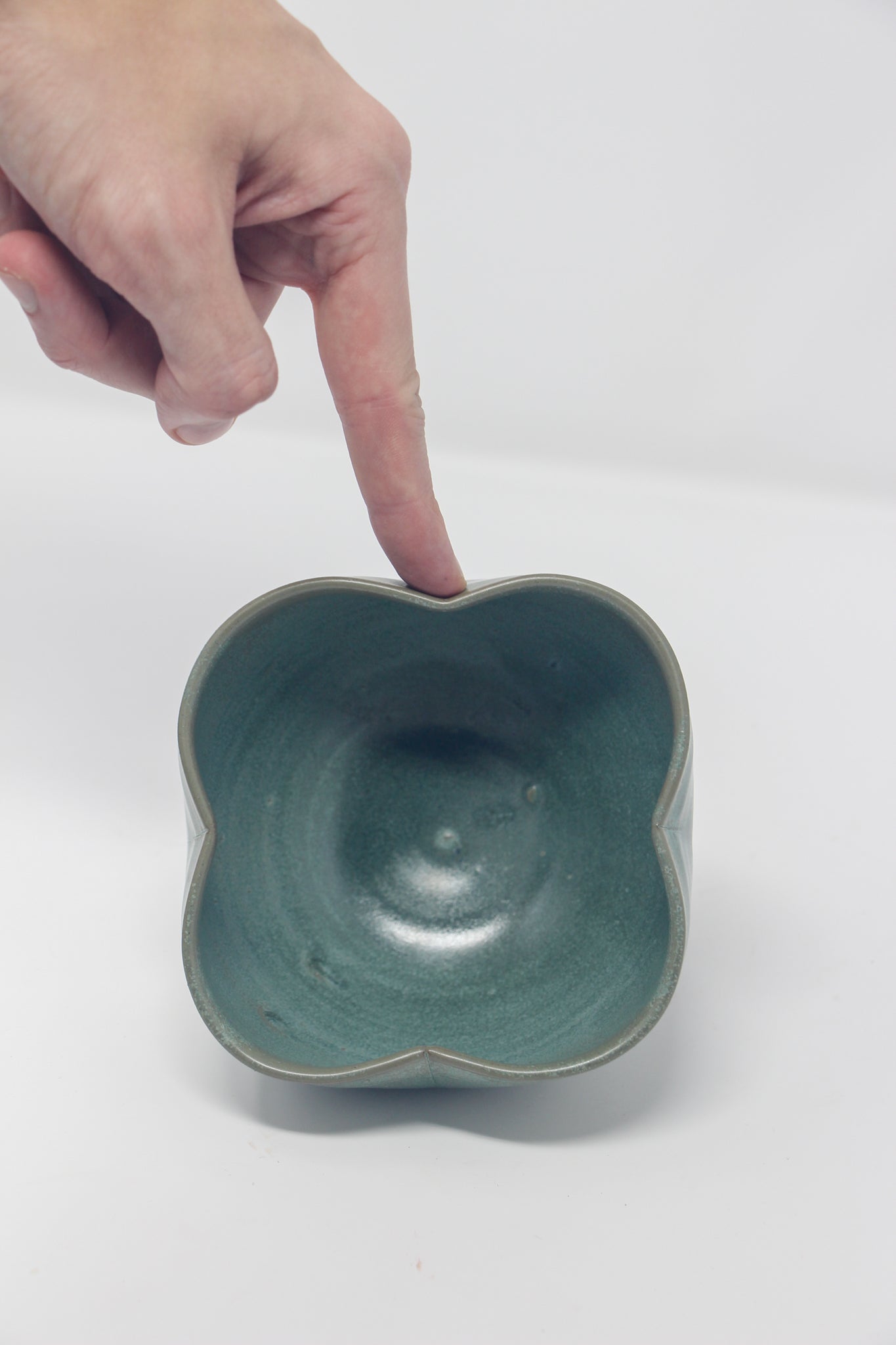 Set of Petal Bowls, Emerald