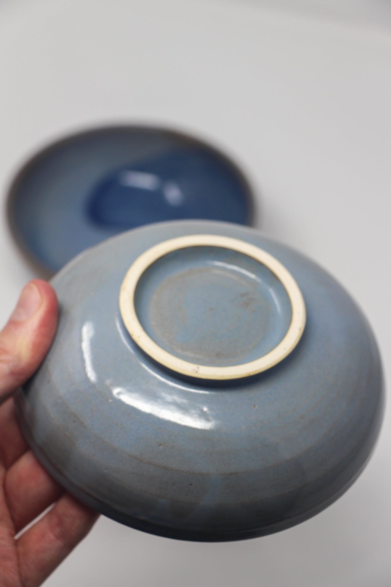 Pair of Small Bowls, Light Blue & Denim
